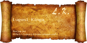 Lugosi Kinga névjegykártya
